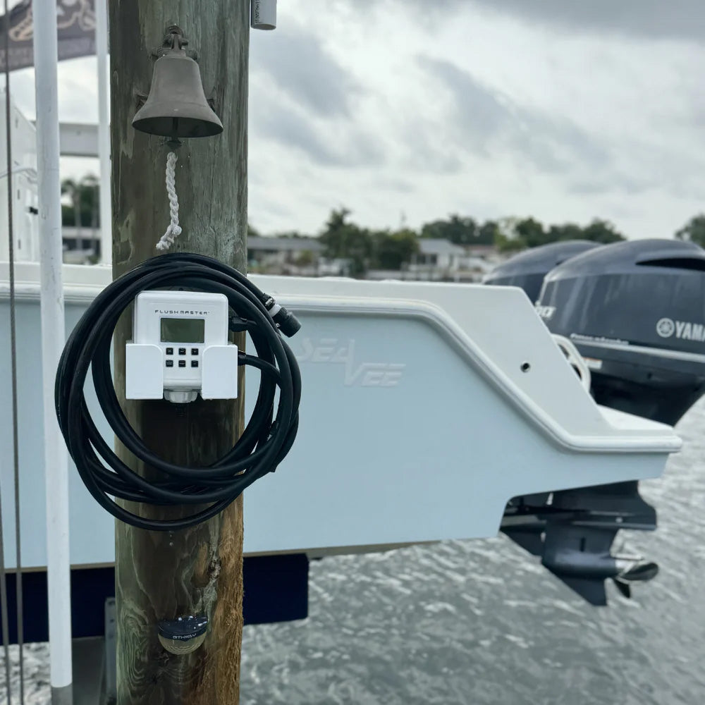 Flushmaster Outboard Flushing System - 4 Outlet w/Four 20' Hose Kits [SM-FM4020]