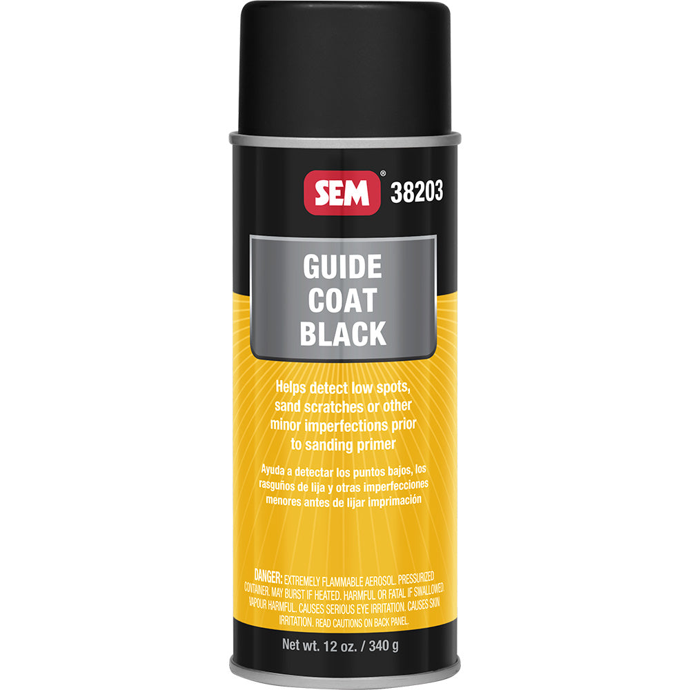 SEM Guide Coat - 16oz Aerosol Can - Black [38203]