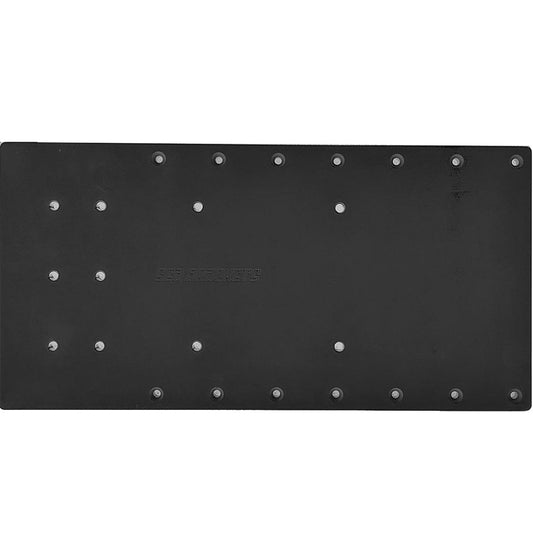 Sea Brackets 20" Straight Trolling Motor Plate f/Minn Kota Quest - Black [SEA2310-BLK]