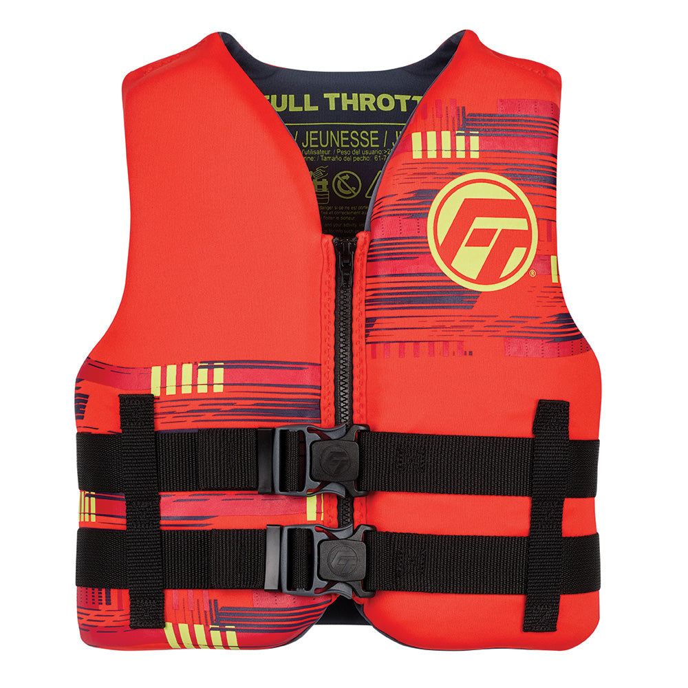 Full Throttle Youth Rapid-Dry Life Jacket - Red [142100-100-002-26]