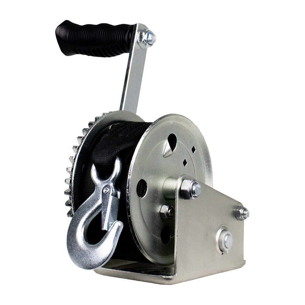 Powerwinch Utility Series Winch 1,000lb, 6" Crank Arm - Zinc [21500-W-1000-6-Z-R]