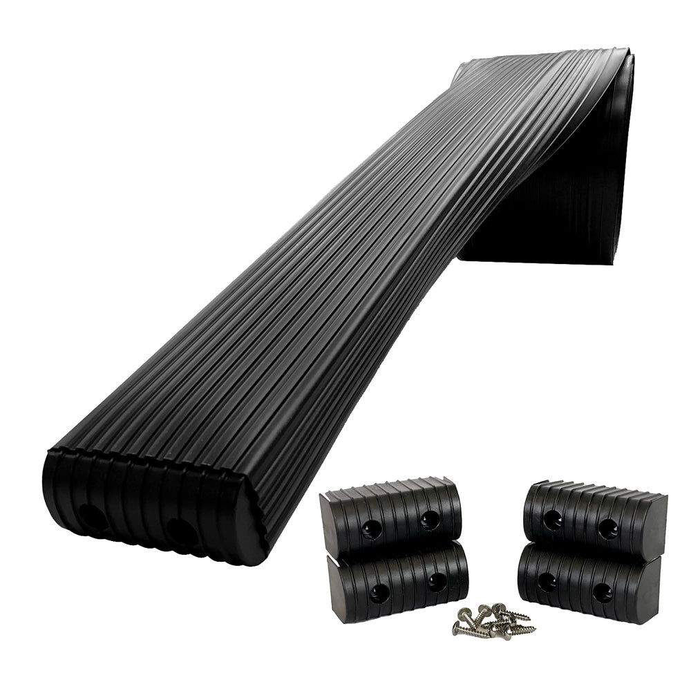 Caliber BunkWrap Kit - Black 16' x 2" x 4" Roll + 4 Caps + HRDW Roll + 4 Endcaps  Stainless Steel Hardware [23054-BK]