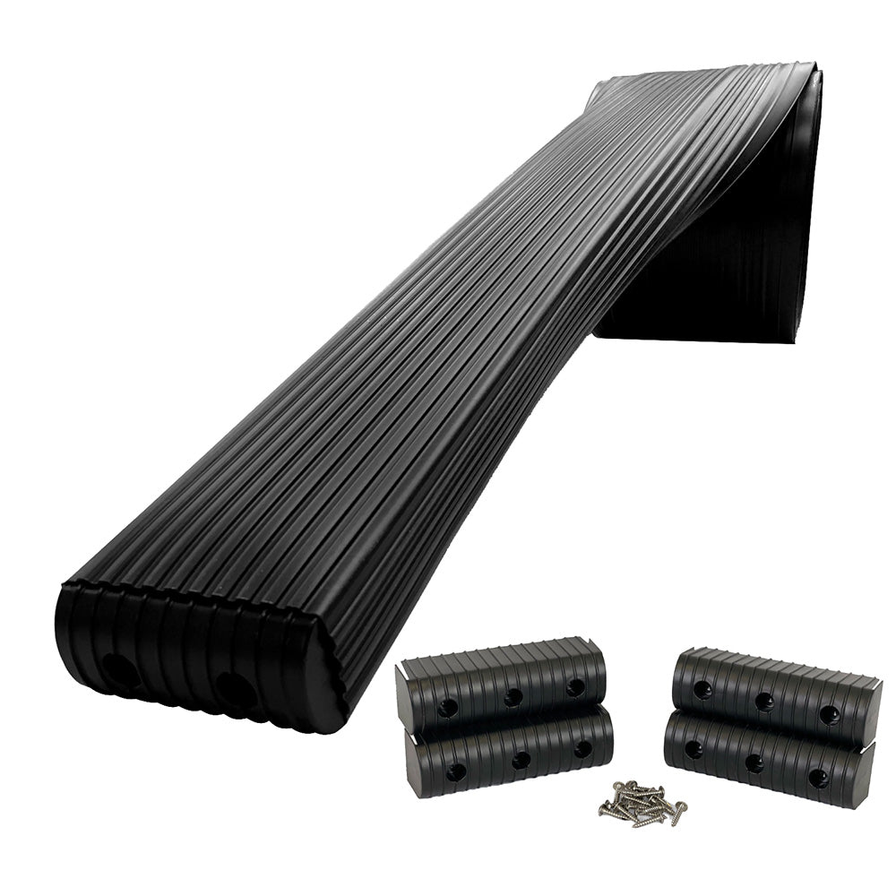 Caliber BunkWrap Kit - Black 24' x 2" x 6" Roll + 4 Caps + HRDW Roll + 4 Endcaps  Stainless Steel Hardware [23056-BK]
