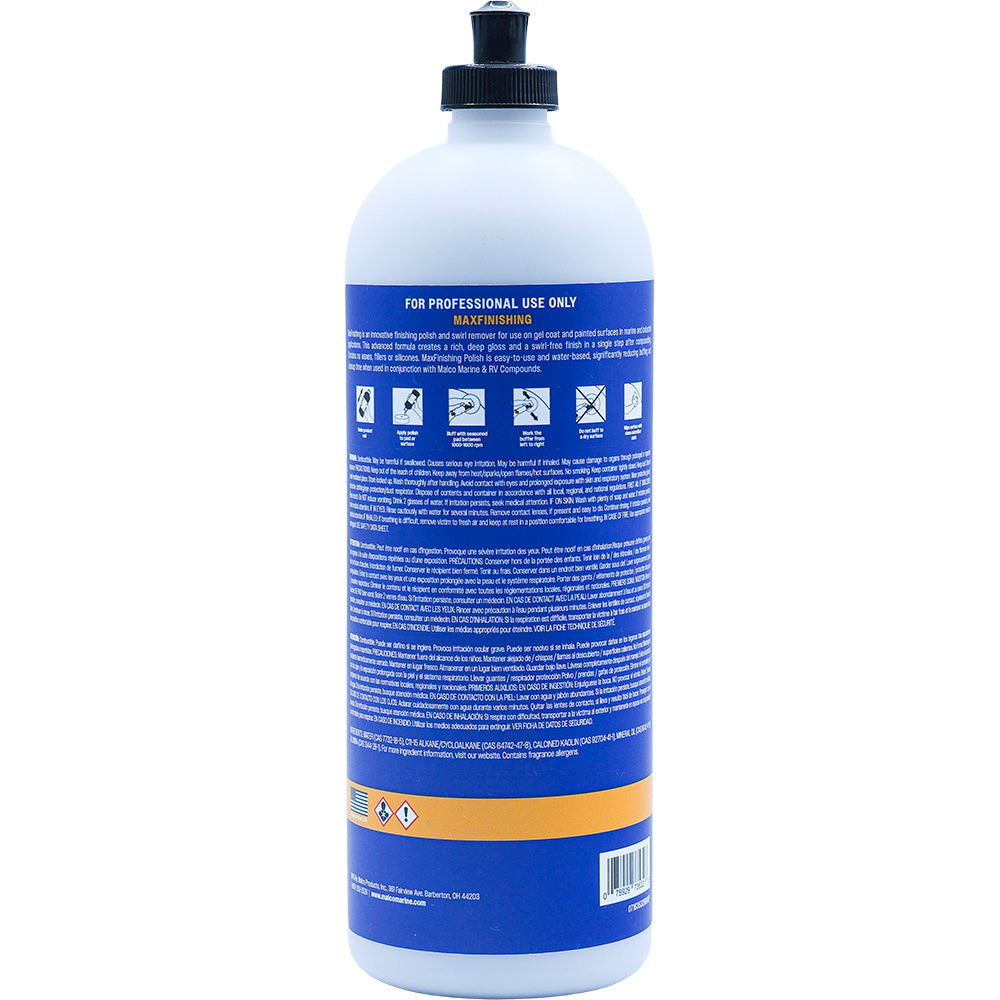Malco MaxFinishing Polish - 32oz [163532]