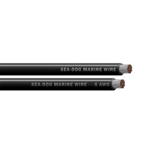 Sea-Dog 6 AWG Black Battery Cable - 250' [8006014]