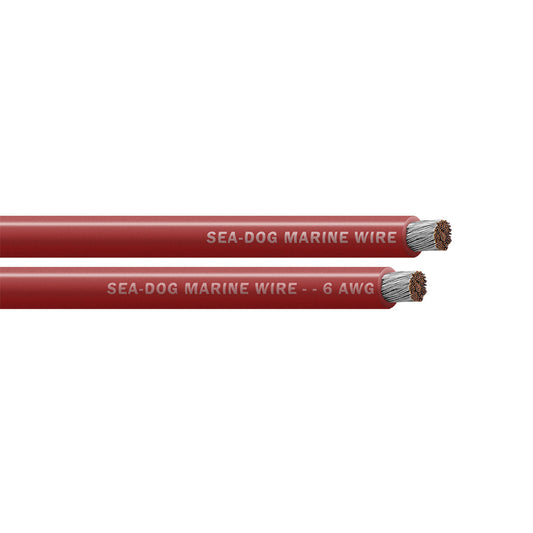 Sea-Dog 6 AWG Red Battery Cable - 25' [8006020]