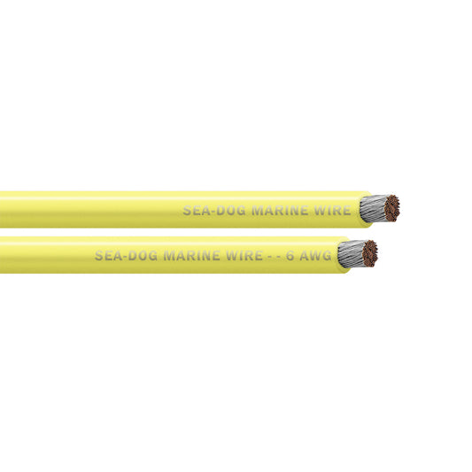 Sea-Dog 6 AWG Yellow Battery Cable - 25' [8006030]