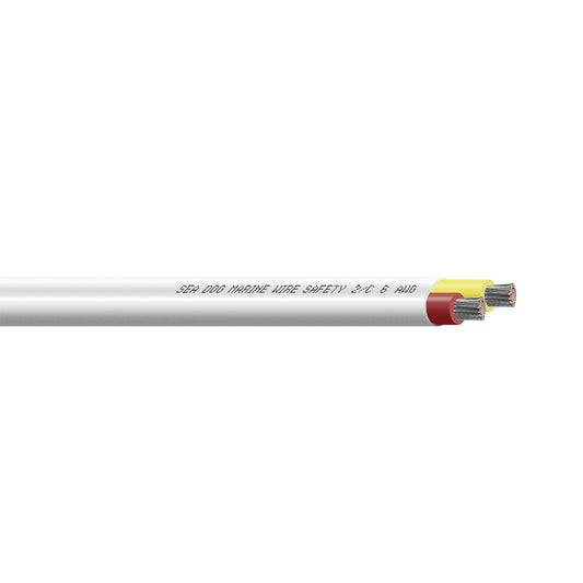 Sea-Dog 6/2 AWG Flat Duplex Safety Wire Red/Yellow - 50' [8006221]