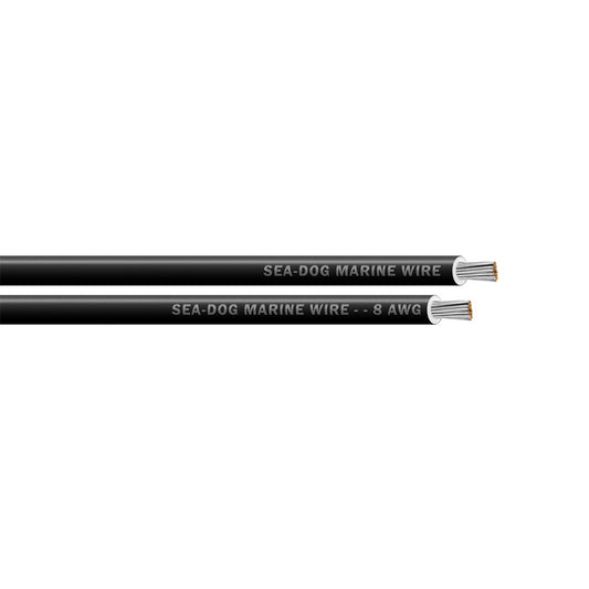 Sea-Dog 8 AWG Black Primary Wire - 250' [8008014]