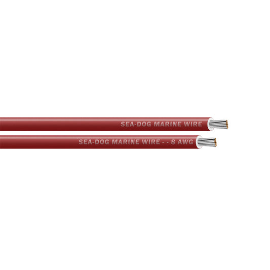 Sea-Dog 8 AWG Red Primary Wire - 100' [8008022]