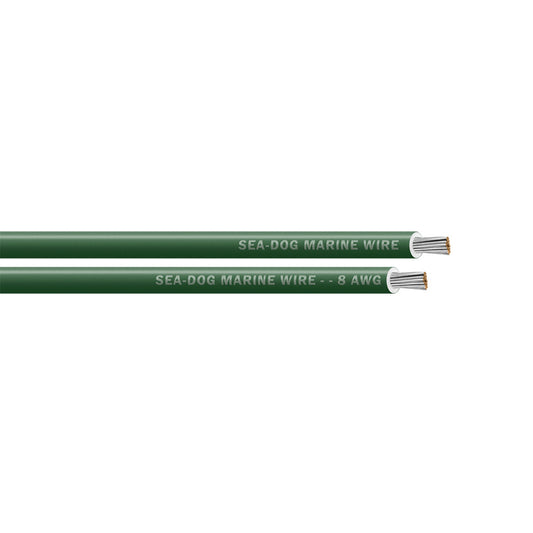 Sea-Dog 8 AWG Green Primary Wire - 50' [8008041]