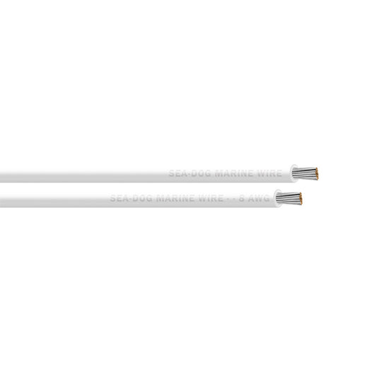 Sea-Dog 8 AWG White Primary Wire - 1000' [8008059]