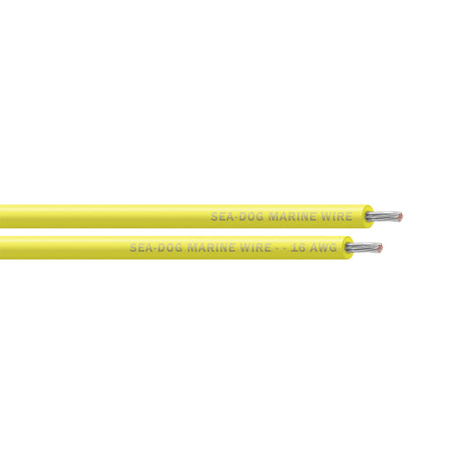 Sea-Dog 16 AWG Yellow Primary Wire - 25' [8016030]
