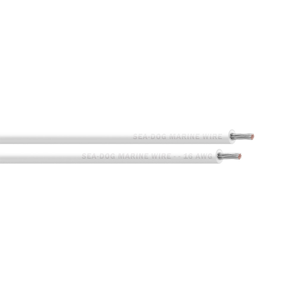 Sea-Dog 16 AWG White Primary Wire - 100' [8016052]