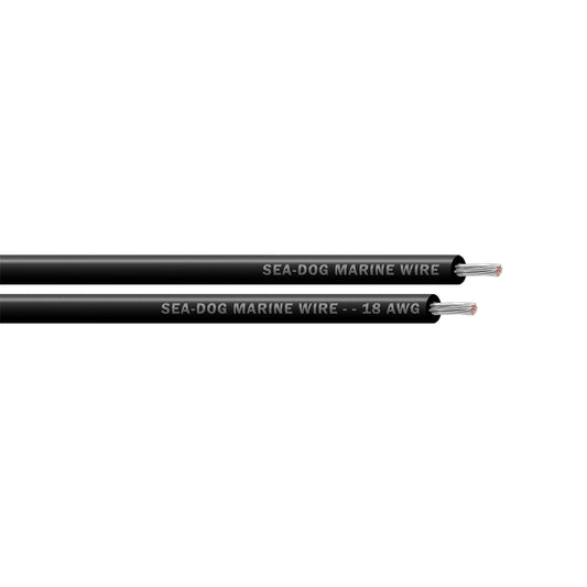Sea-Dog 18 AWG Black Primary Wire - 1000' [8018019]