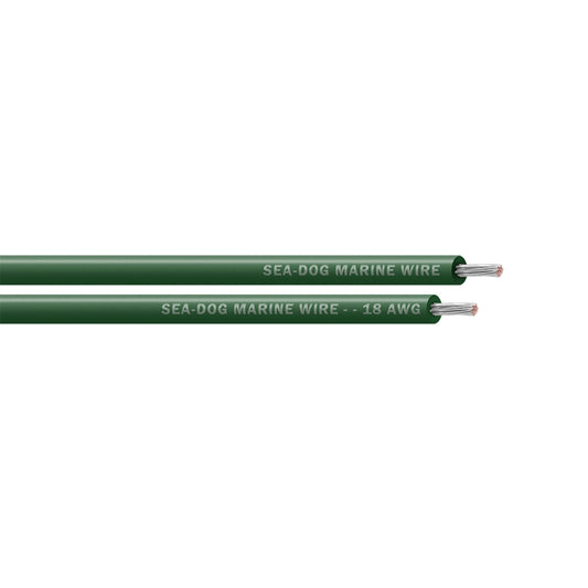 Sea-Dog 18 AWG Green Primary Wire - 100' [8018042]