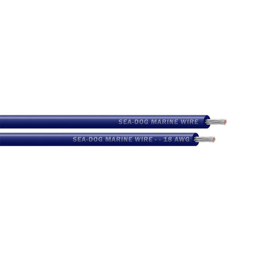 Sea-Dog 18 AWG Dark Blue Primary Wire - 1000' [8018069]