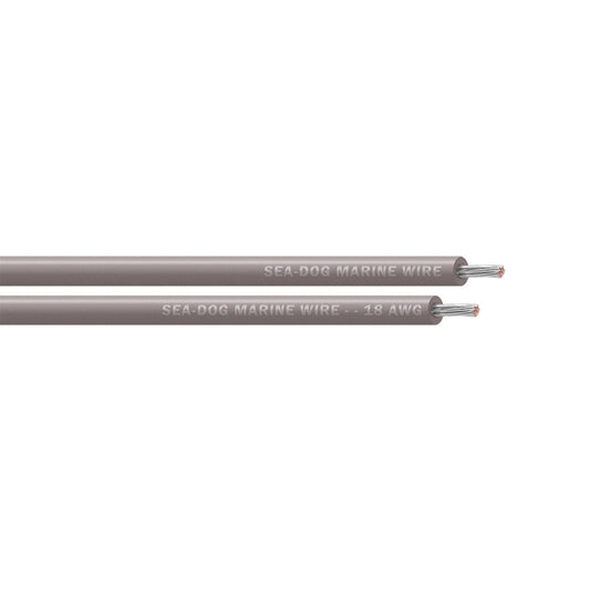 Sea-Dog 18 AWG Grey Primary Wire - 250' [8018114]