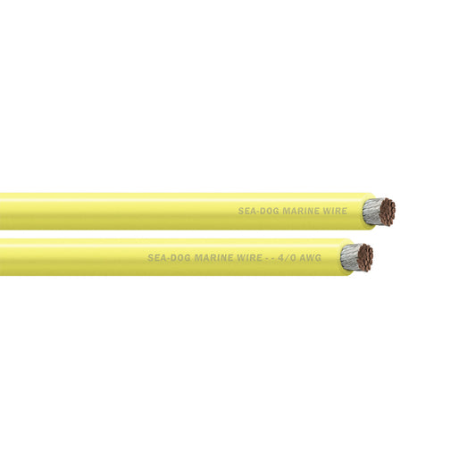 Sea-Dog 4/0 AWG Yellow Battery Cable - 25' [8041030]
