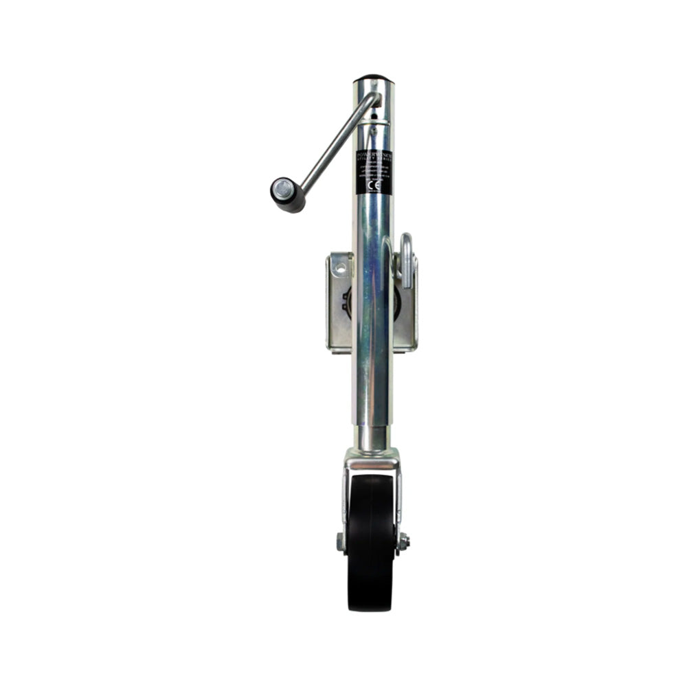 Powerwinch Utility Series Jack - 1000lb, Weld-On, Single Wheel, Zinc [21500-J-1000-W1-Z-R]
