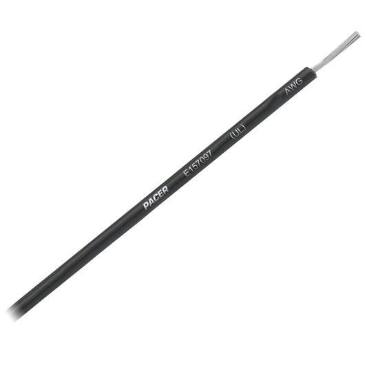 Pacer Black 12 AWG Primary Wire - 25  [WUL12BK-25]