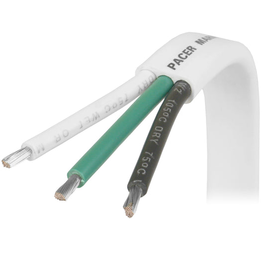 Pacer 14/3 AWG Triplex Cable - Black/Green/White - 250  [W14/3-250]