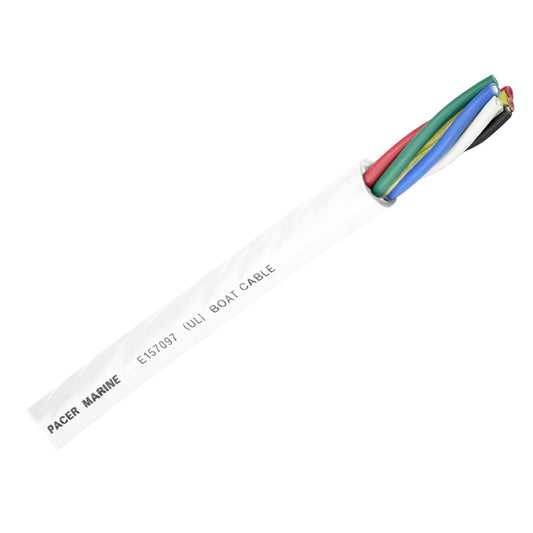 Pacer Round 6 Conductor Cable - 250 - 16/6 AWG - Black, Brown, Red, Green, Blue  White  [WR16/6-250]
